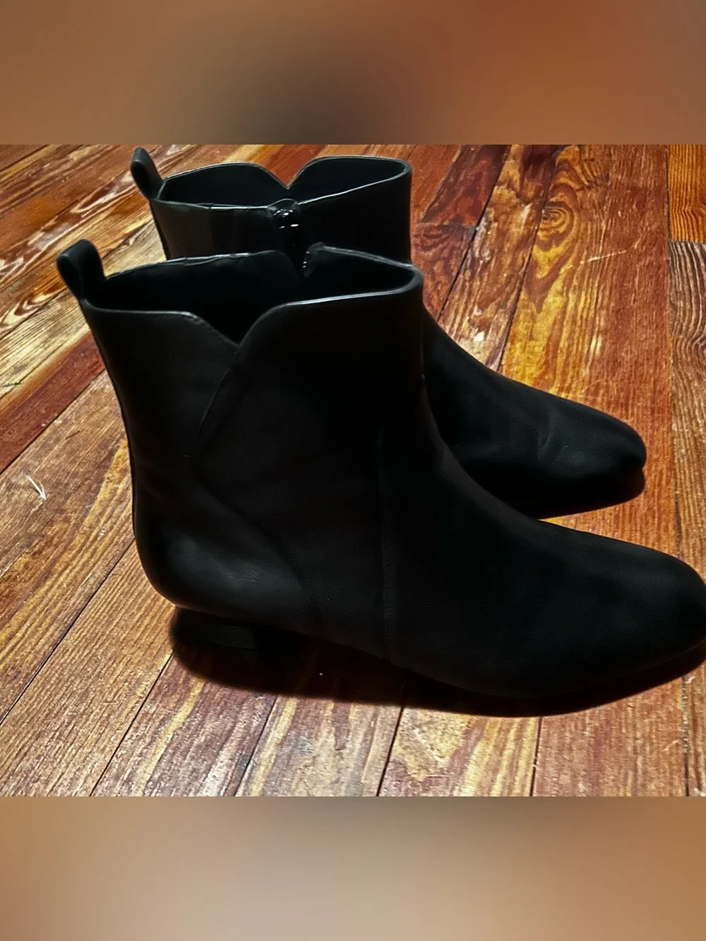 Women’s VANELi Black Nappa Leather Boots Size 11W